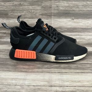 Adidas NMD R1 Boost Men’s Size 6.5 Running Shoes Core Black/Solar Orange FW0185